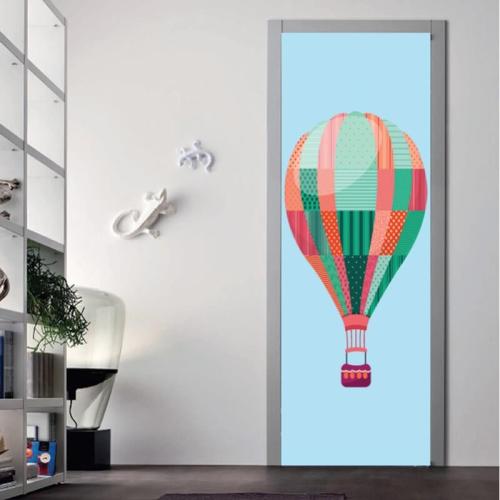 Αυτοκόλλητα πόρτας Aερόστατο 70x180 Αυτοκόλλητα πόρτας