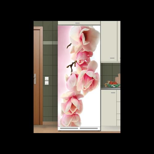Αυτοκόλλητα ψυγείου Pink flower 60x190 Αυτοκόλλητα ψυγείου