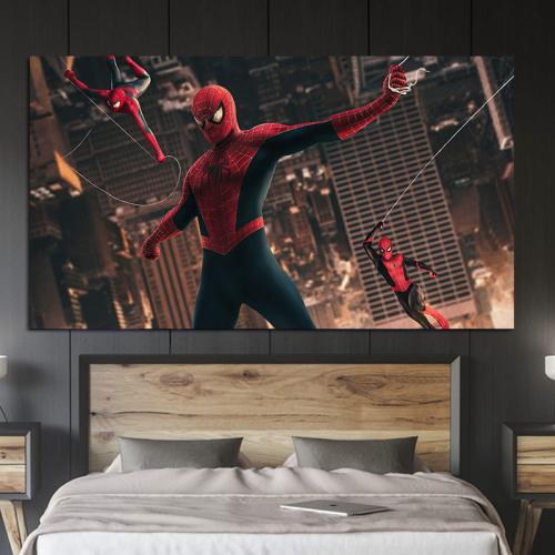 Πίνακας με Spider-Man movie 4 142x80 Τελαρωμένος καμβάς σε ξύλο με πάχος 2cm