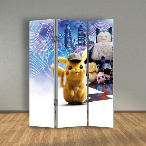 Παραβάν Pokémon Detective Pikachu 240x180 Ύφασμα Μία όψη