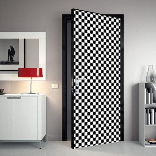 Αυτοκόλλητο πόρτας Black & White 70x165 Αυτοκόλλητα πόρτας
