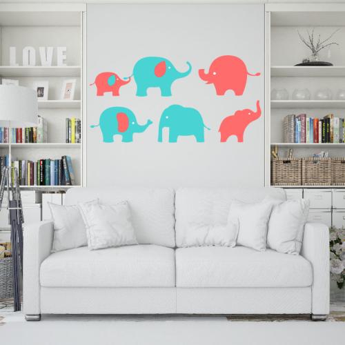 Αυτοκόλλητο τοίχου Elephant Silhouette 255x130 Αυτοκόλλητα τοίχου