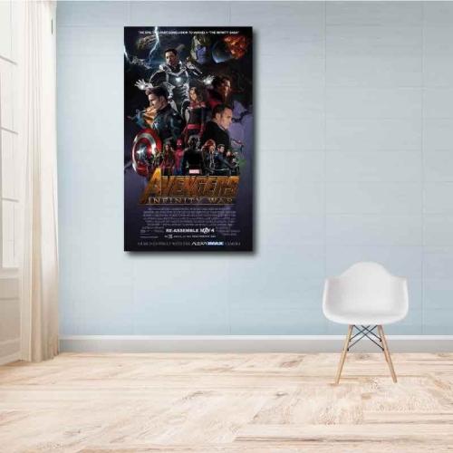 Πίνακας σε καμβά Marvel - The Avengers - Infinity War 80x140 Τελαρωμένος καμβάς σε ξύλο με πάχος 2cm