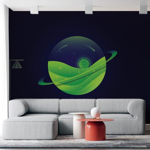 Ταπετσαρία τοίχου Abstract Πλανήτης 249x140 Βινύλιο