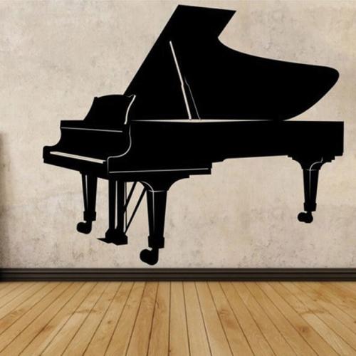 Αυτοκόλλητα τοίχου Μαύρο Πιάνο 100x110 Αυτοκόλλητα τοίχου