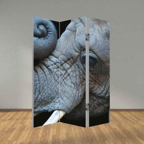 Παραβάν Ελέφαντας 240x180 Ύφασμα Δύο όψεις