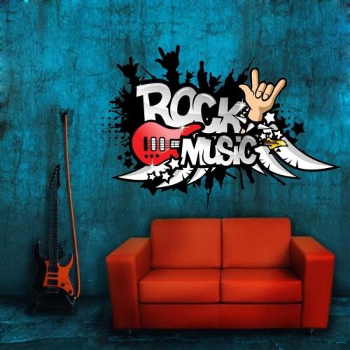 Αυτοκόλλητα τοίχου Rock music 50x80 Αυτοκόλλητα τοίχου