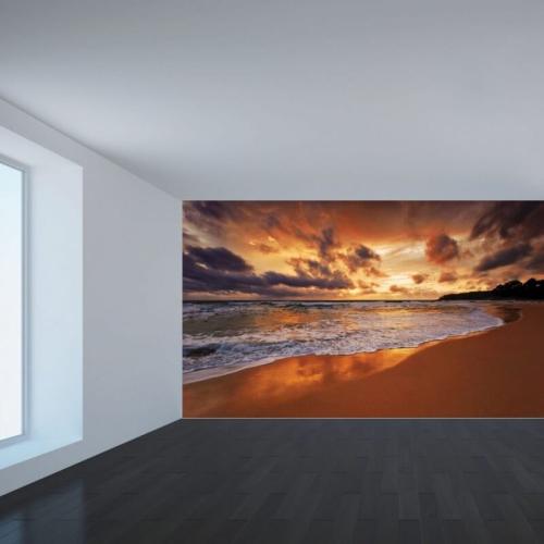 Ταπετσαρία τοίχου με Ηλιοβασίλεμα 1 160x90 Ύφασμα