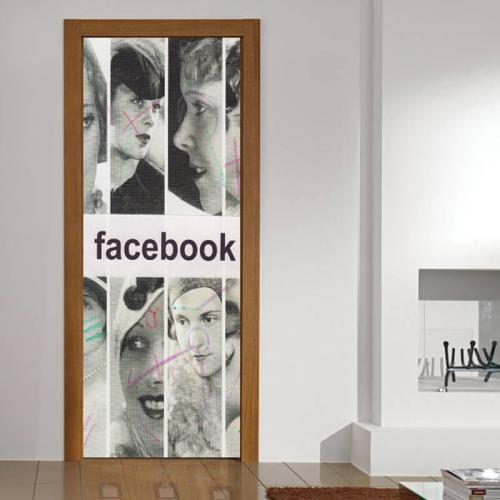 Αυτοκόλλητα πόρτας Facebook 80x220 Αυτοκόλλητα πόρτας