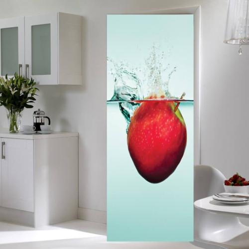 Aυτοκόλλητα πόρτας Μήλο στο νερό 80x220 Αυτοκόλλητα πόρτας