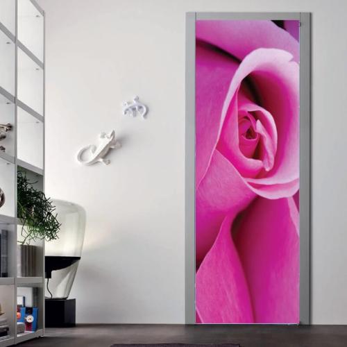 Αυτοκόλλητα πόρτας Ροζ Τριαντάφυλλο 70x180 Αυτοκόλλητα πόρτας
