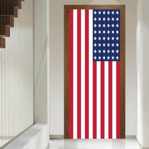 Αυτοκόλλητα πόρτας σημαία της Αμερικής 80x200 Αυτοκόλλητα πόρτας