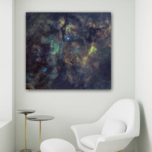 Πίνακας σε καμβά Γαλαξίας 17 121x110 Τελαρωμένος καμβάς σε ξύλο με πάχος 2cm