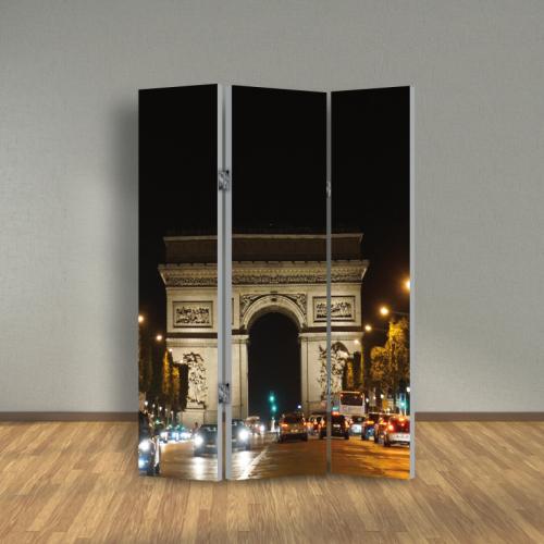 Παραβάν διαχωριστικό χώρου με Arc de Triomphe 160x200 Ύφασμα Μία όψη