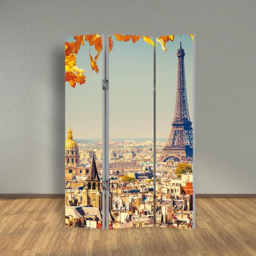 Παραβάν διαχωριστικό χώρου με Autumn in Paris 280x180 Ύφασμα Μία όψη
