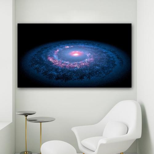 Πίνακας σε καμβά Γαλαξιακή Δίνη 7 195x110 Τελαρωμένος καμβάς σε ξύλο με πάχος 2cm