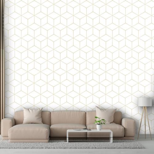 Ταπετσαρία τοίχου Abstract stylish line pattern 300x160 Βινύλιο