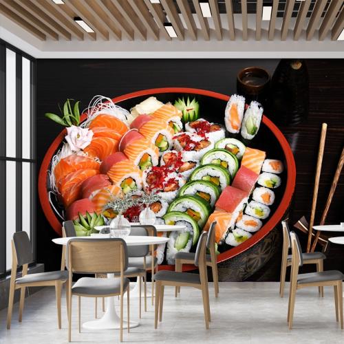 Ταπετσαρία τοίχου sushi 150x100 Βινύλιο