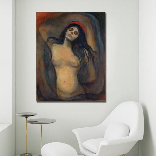 Πίνακας του Edvard Munch-Madonna 110x141 Τελαρωμένος καμβάς σε ξύλο με πάχος 2cm