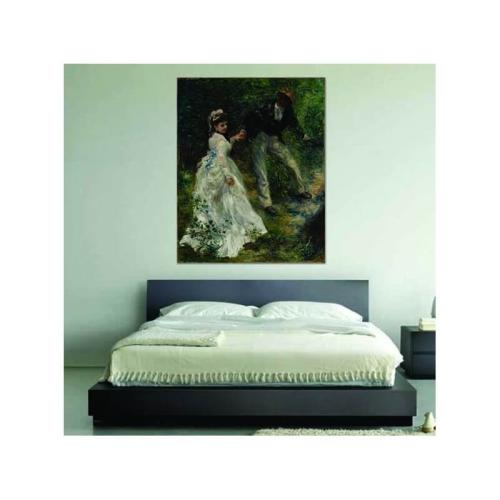 Πίνακας σε καμβά Renoir - La Promenade 30x38 Τελαρωμένος καμβάς σε ξύλο με πάχος 2cm