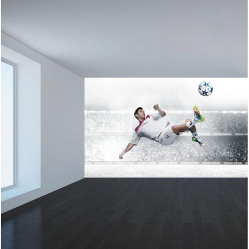 Ταπετσαρία τοίχου Lionel Messi ball 200x110 Ύφασμα