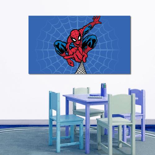 Πίνακας σε καμβά με Spiderman 210x120 Τελαρωμένος καμβάς σε ξύλο με πάχος 2cm