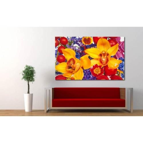 Πίνακας σε καμβά MarcQuinn flower 120x180 Τελαρωμένος καμβάς σε ξύλο με πάχος 2cm