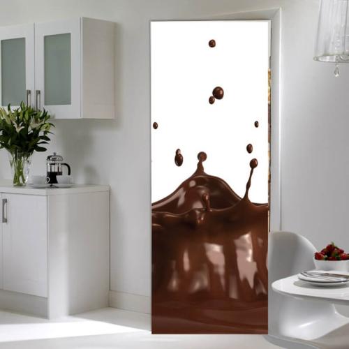 Aυτοκόλλητα πόρτας Choco-splash 100x220 Αυτοκόλλητα πόρτας