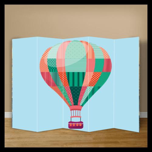 Παραβάν αερόστατο 240x160 Μουσαμά Δύο όψεις