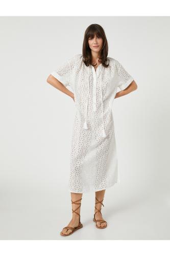 Koton Φόρεμα - Λευκό - A-line