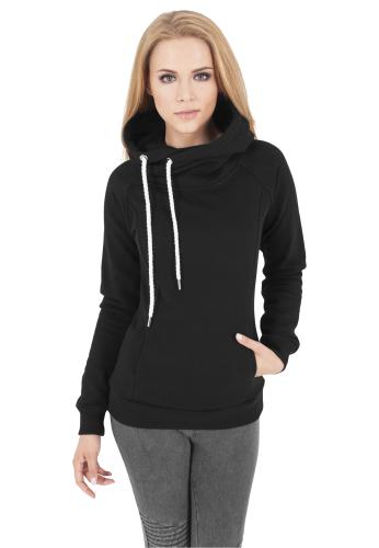 Women's raglan hoodie in black