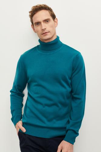 ALTINYILDIZ CLASSICS Men's Oil Anti-Pilling, Anti-Pilling Feature Standard Fit Full Turtleneck Knitwear Sweater.