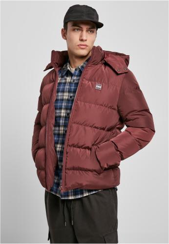 Puffer Hooded Jacket Cherry