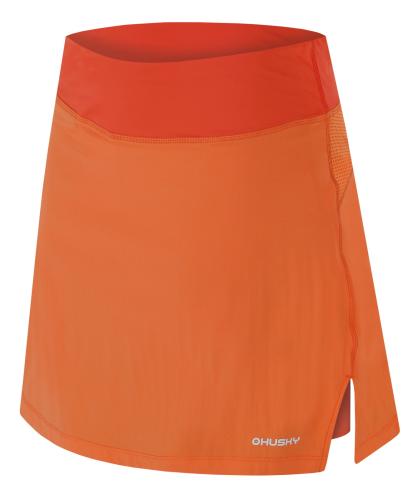 Γυναικεία λειτουργική φούστα με σορτς HUSKY Flamy L πορτοκαλί
