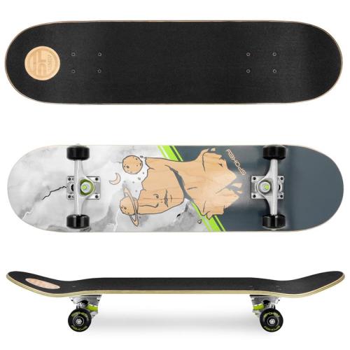 Spokey SKALLE PRO Skateboard 78,7 x 20 cm, ABEC7, γκρι