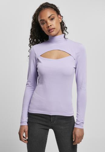 Women's lavender turtleneck with long sleeves