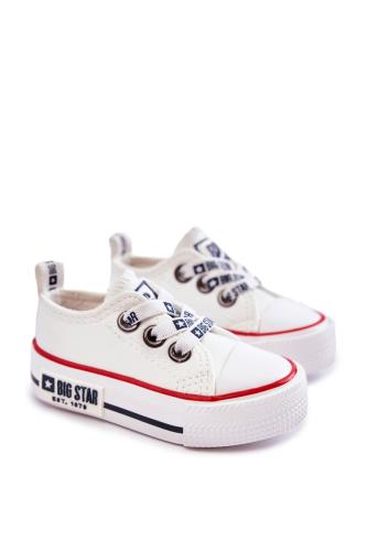 Παιδικά Δερμάτινα Sneakers BIG STAR KK374040 Λευκό