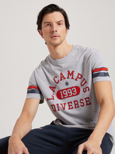 Diverse Ανδρικό τυπωμένο μπλουζάκι LA CAMPUS 01