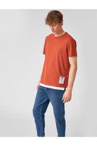 Koton T-Shirt - Πορτοκαλί - Oversize