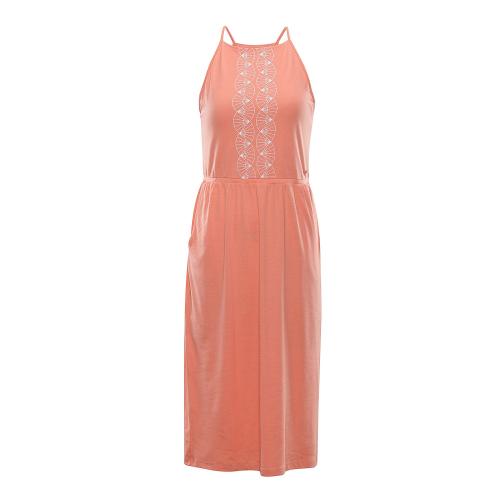 Γυναικείο φόρεμα ALPINE PRO GYRA ροδακινί ροζ παραλλαγή pe