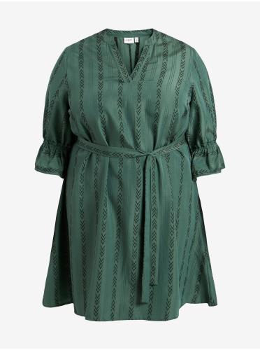 Σκούρο πράσινο γυναικείο φόρεμα με σχέδια VILA Etna - Γυναικεία