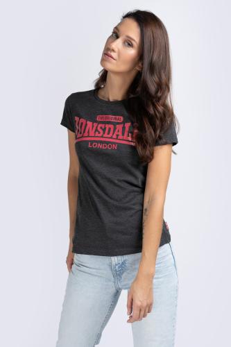 Γυναικείο t-shirt Lonsdale 114026-Marl Black