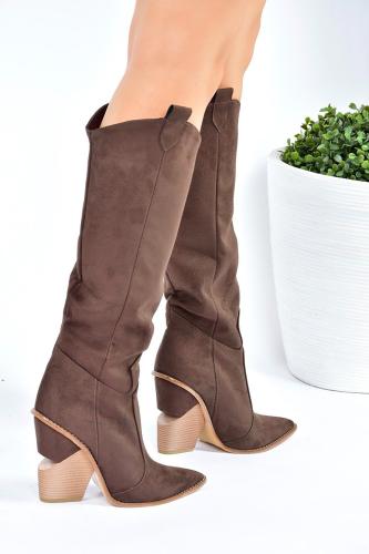 Fox Shoes Women's Brown Suede Boots