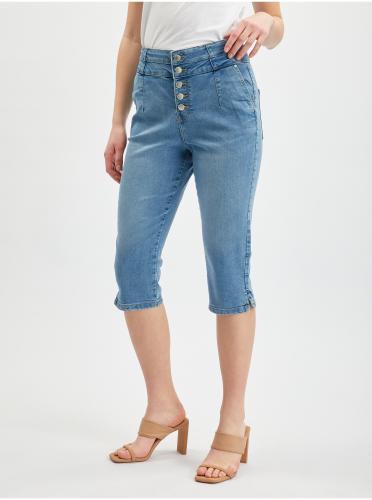 Orsay Blue Womens Shortened Slim Fit Jeans - Γυναικεία