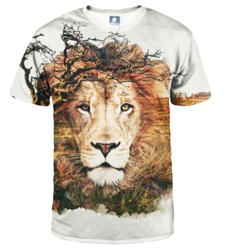 Aloha από ελάφια Unisex's African Lion T-shirt TSH AFD1045