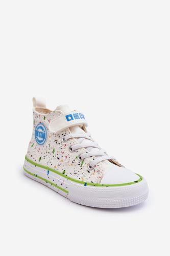 Παιδικά sneakers με σχέδια Big Star LL374049 λευκό