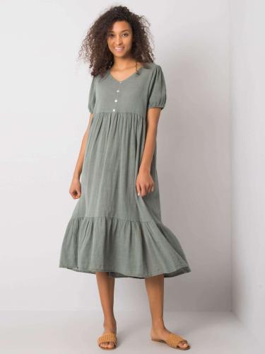 χακί φόρεμα και bella BI-25504.khaki
