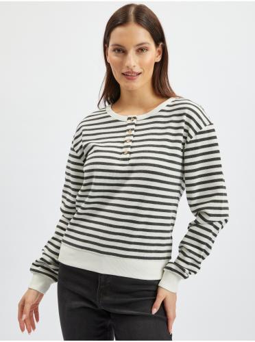 Orsay Black &; White Ladies Striped Sweatshirt - Γυναικεία