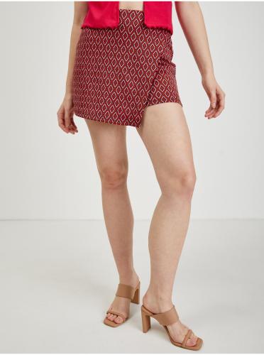Κόκκινη Γυναικεία Φούστα/Σορτς με Σχέδια ORSAY - Ladies
