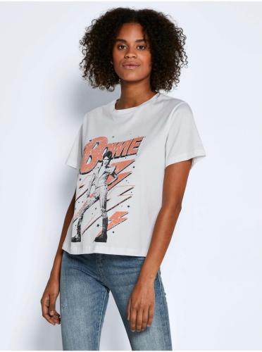 T-Shirt με λευκά σχέδια θορυβώδες May Alice - Γυναίκες